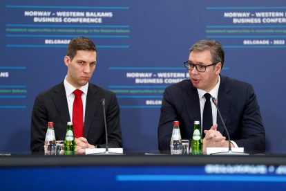 Aleksandar Vučić i Andreas Eriksen